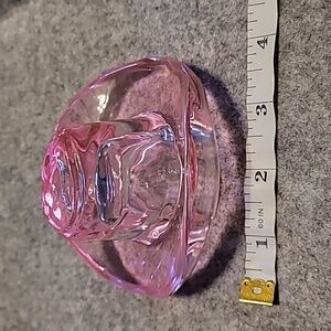 Pink glass cowboy hat